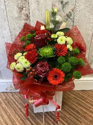 Luxury Festive Handtied   Florist Choice